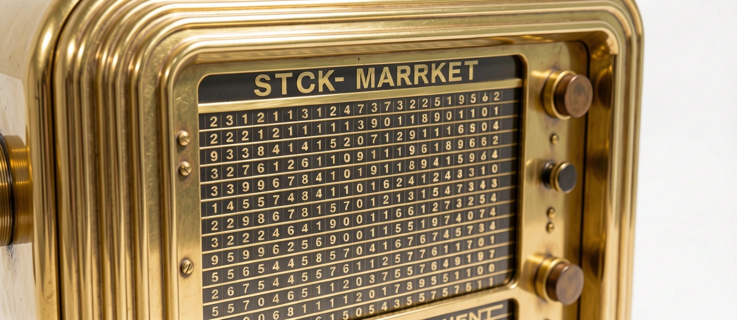 Equipamento histórico de mercado financeiro